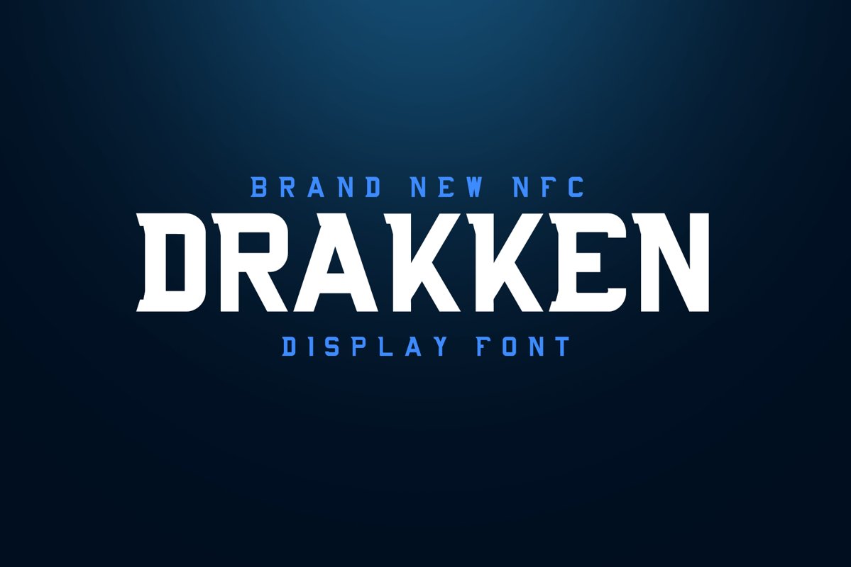 DRAKKEN EXCLUSIVE DISPLAY FONT example image 1