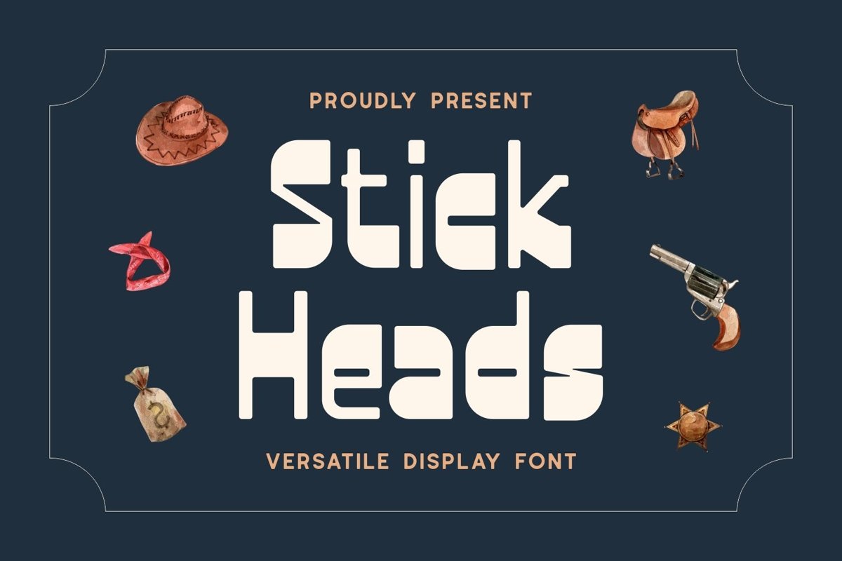 Stick Heads - Versatile Display Font example image 1