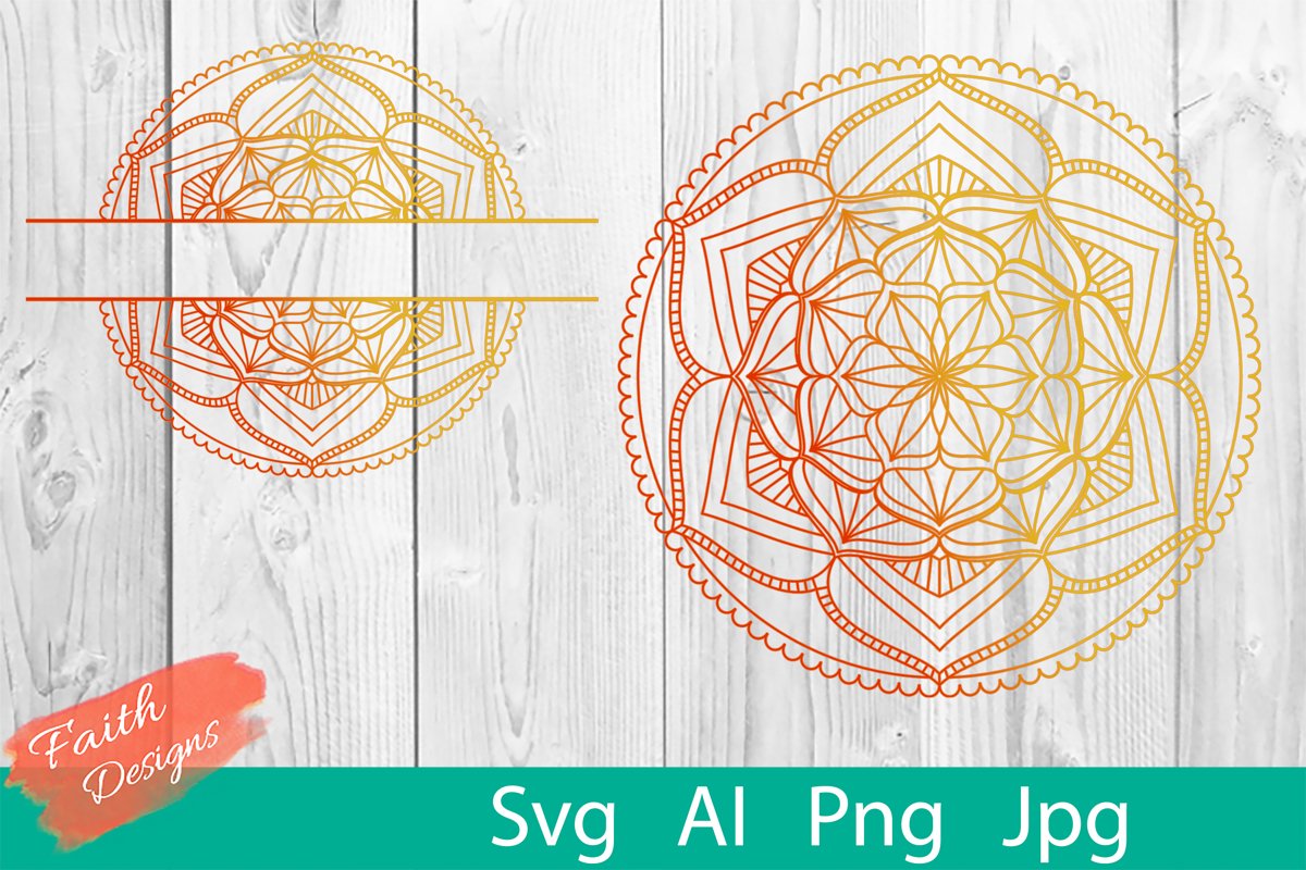 Mandala & Split Mandala No. 12 example image 1