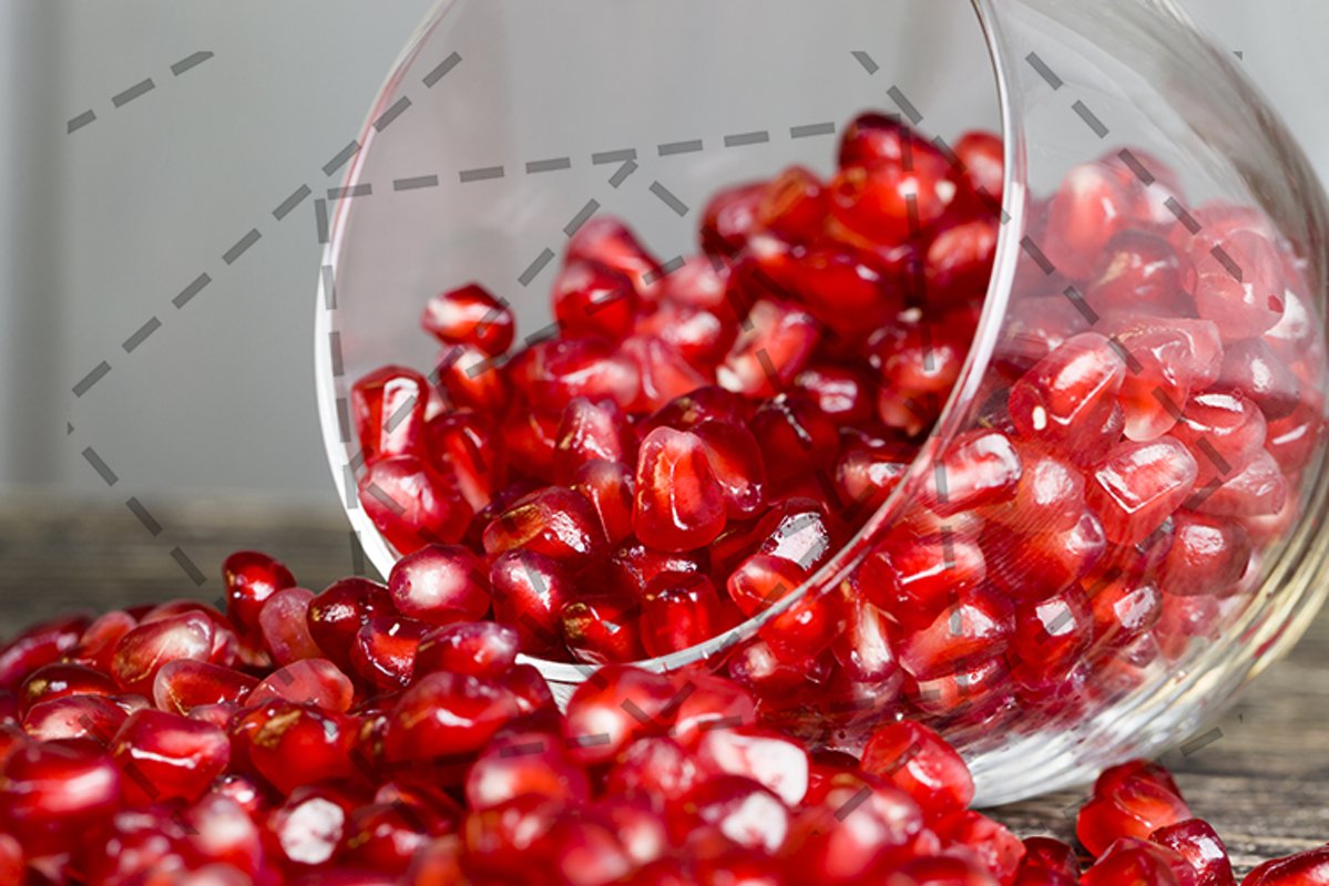 red pomegranate seeds example image 1