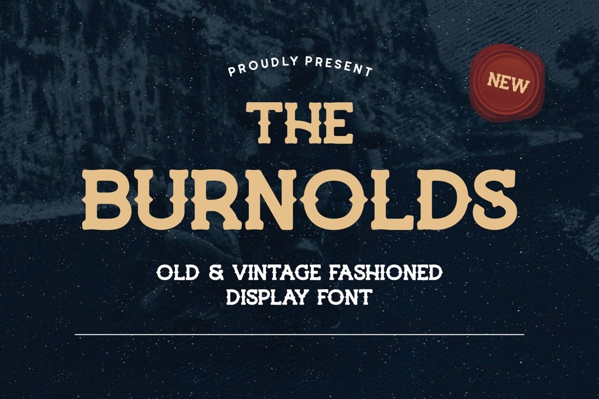 Burnolds - Vintage Fashioned Display Font example image 1