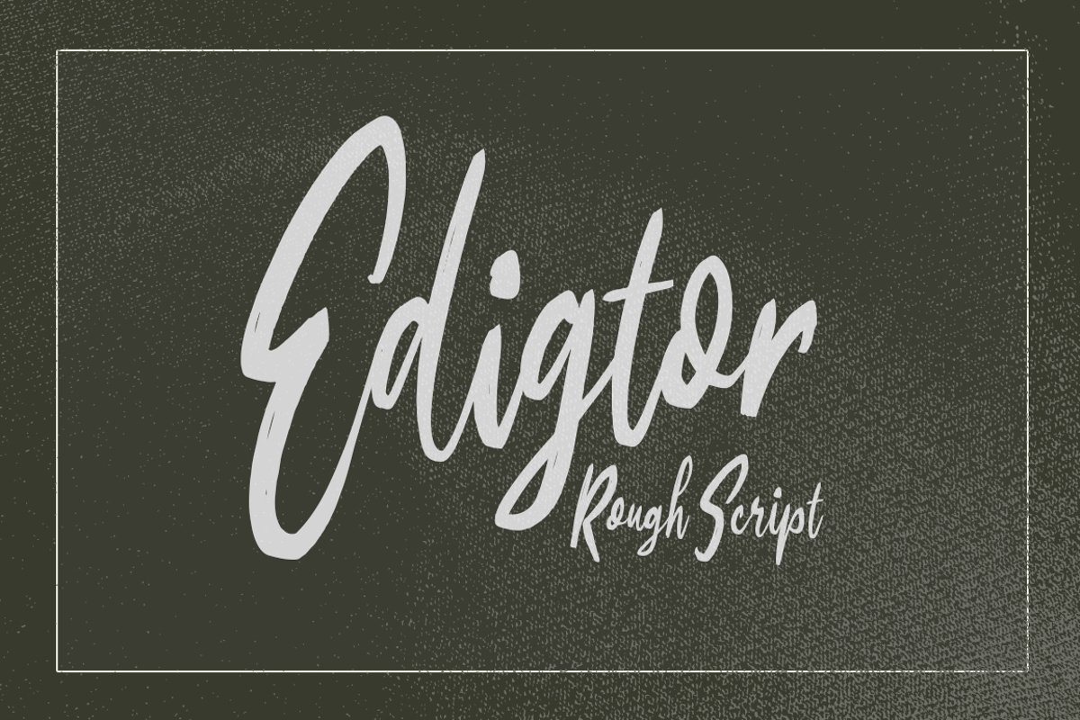 Edigtor - Rough Script example image 1