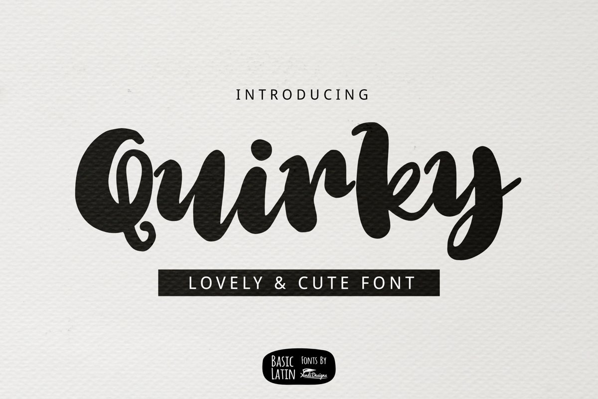 Quirky Font example image 1