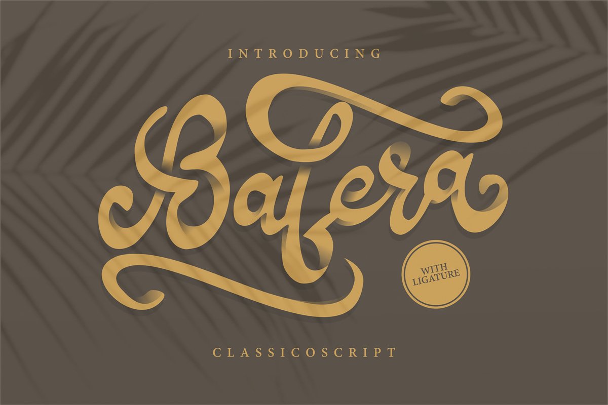 Bafera | Classico Script Font example image 1