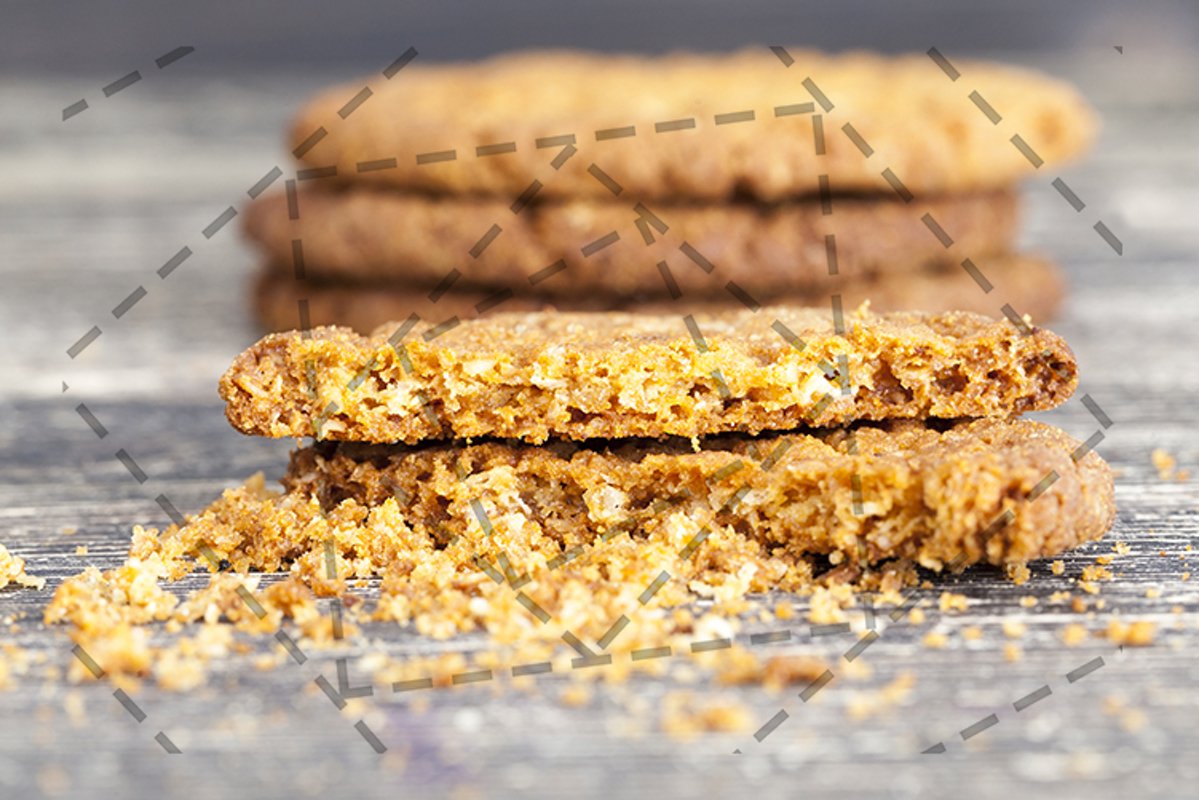 Painted oatmeal cookies example image 1