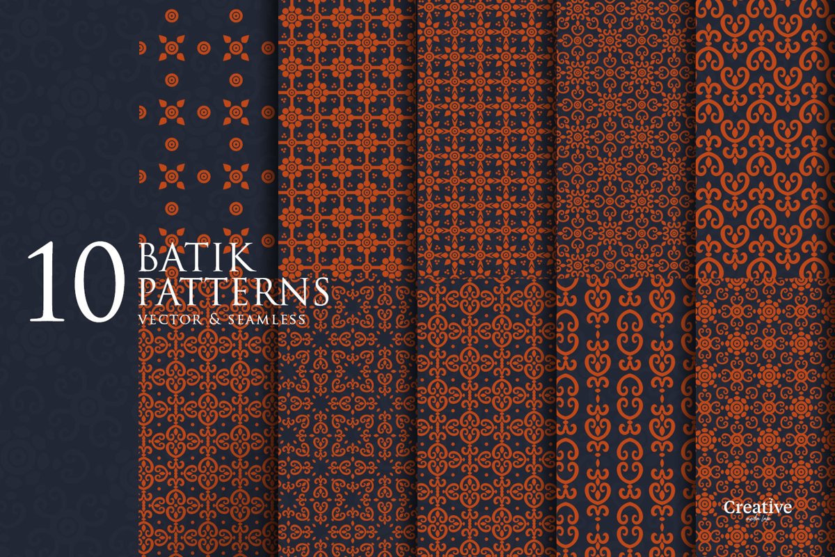 10 Batik Patterns example image 1