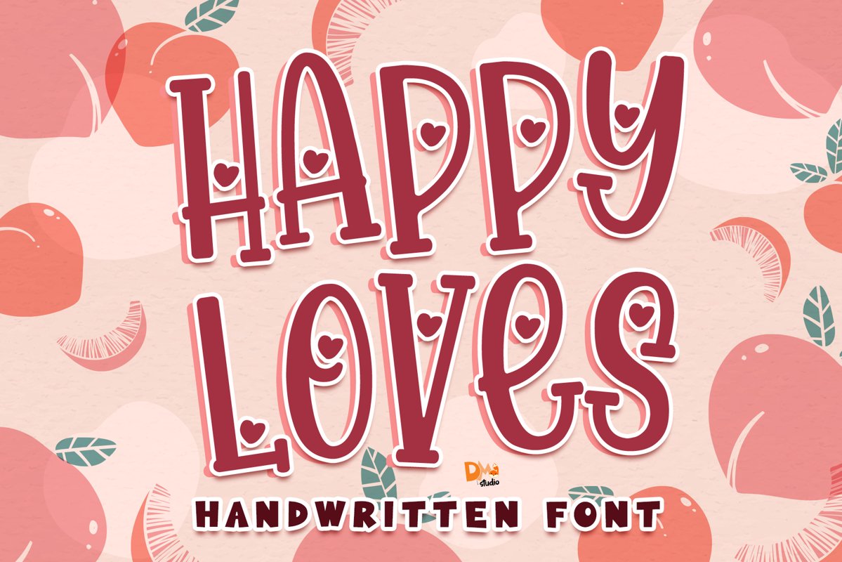 Happy Loves - Lovely Handwritten Font example image 1
