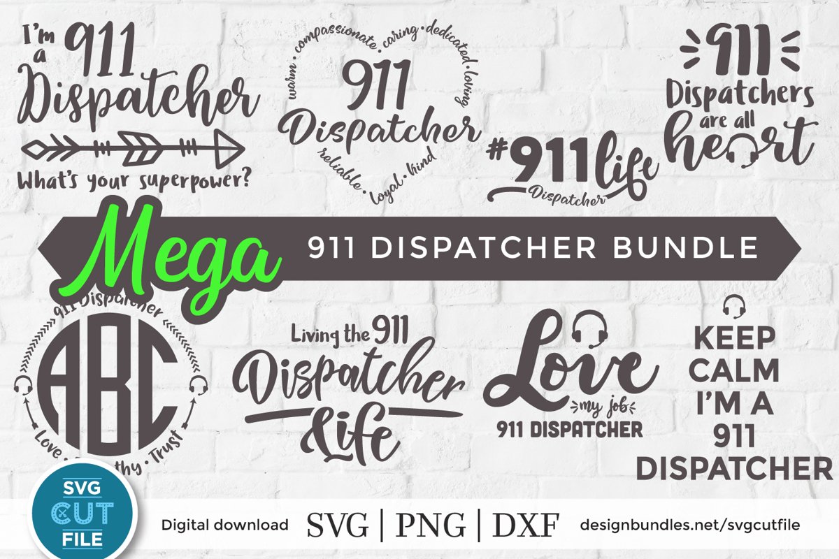 911 svg - a 911 dispatcher svg bundle for crafters example image 1