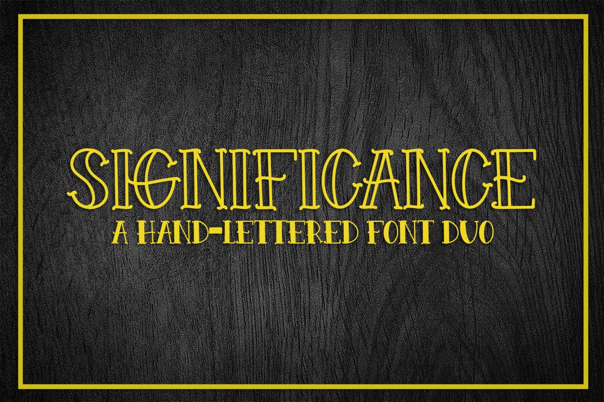 Significance - A Hand-Lettered Font Duo example image 1