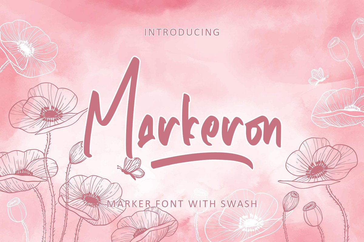 Markeron - Marker Font with Swash example image 1