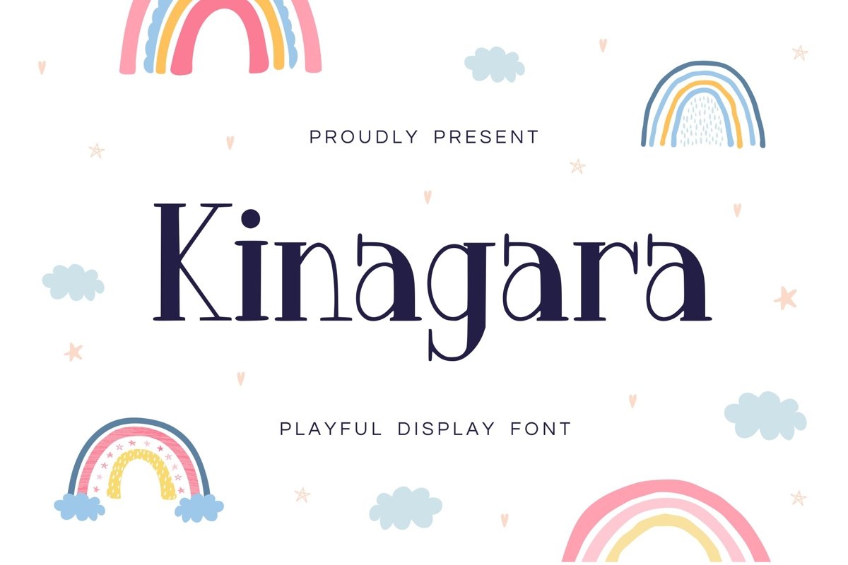 Kinagara Display Font example image 1