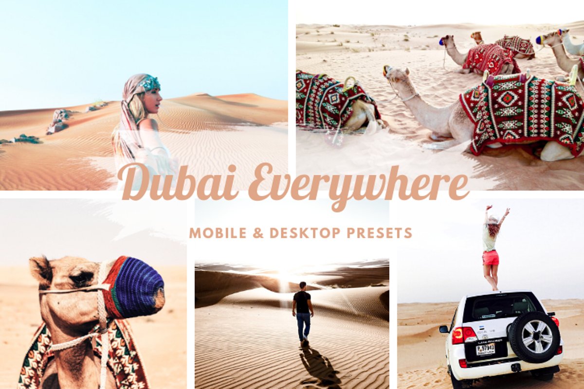 Dubai Everywhere Mobile and Desktop Lightroom Presets example image 1