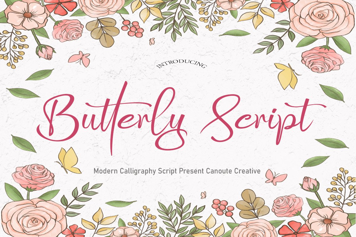 Butterly Script example image 1