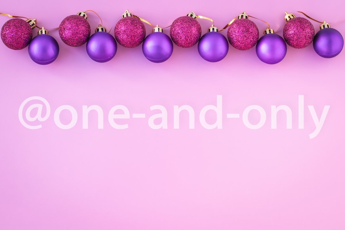 Christmas balls on pink background. Mockup with copy space. example image 1