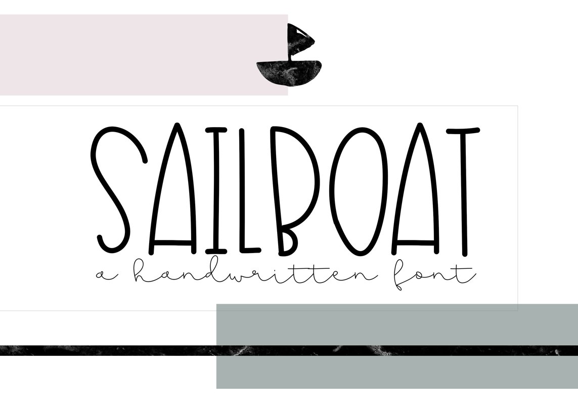 Sailboat - A Fun Handwritten Font example image 1