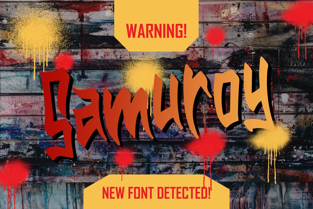 Samuroy - Display Fonts example image 1
