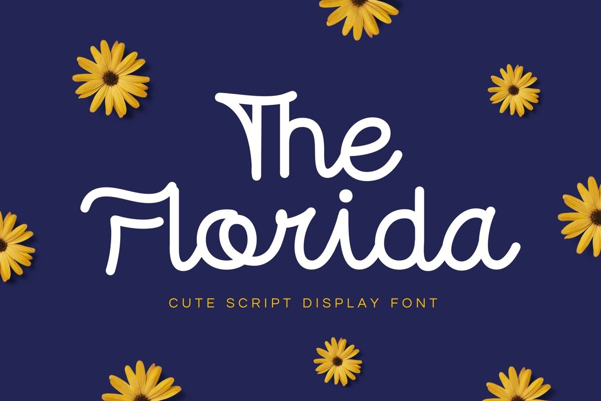 Florida - Cute Script Font example image 1