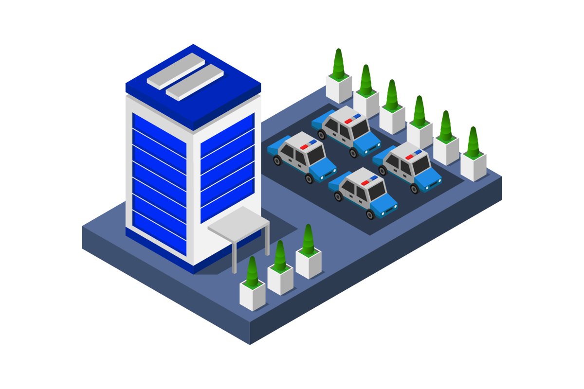 isometric police station example image 1