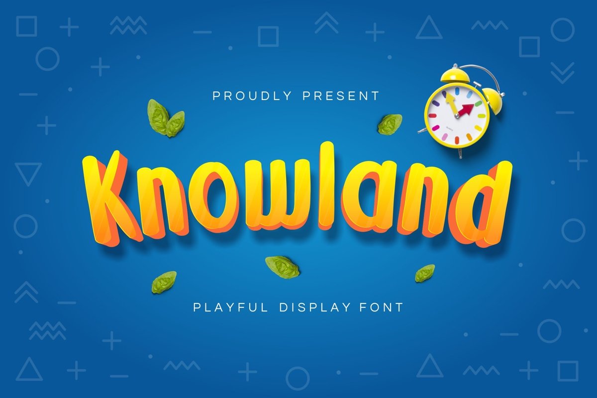 Knowland Display Font example image 1