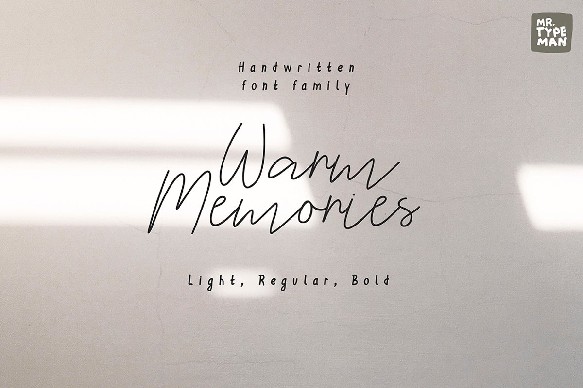 Warm Memories | Multilingual Script Font Trio example image 1