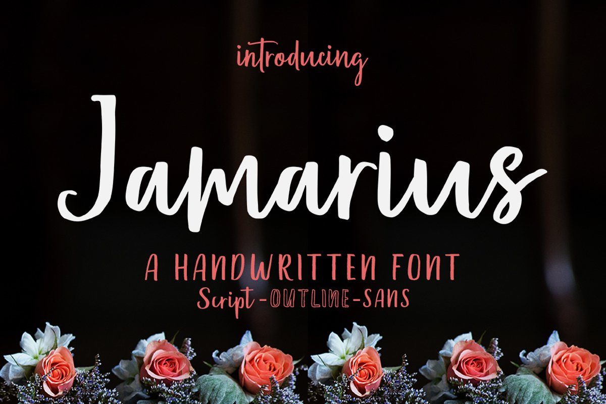 Jamarius Script - A Handwritten Font example image 1