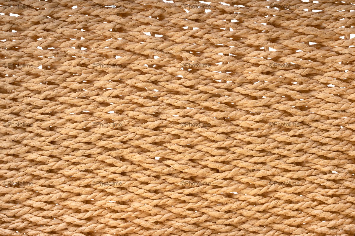 Yellow wicker basket texture. Traditional handcraft weave example image 1