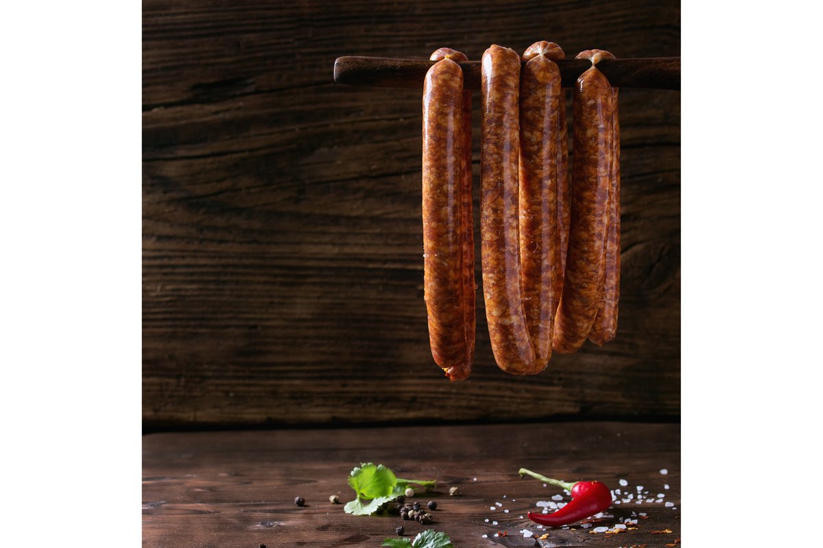 Raw sausages for BBQ example image 1