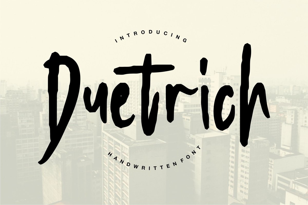 Duetrich - Handwritten Font example image 1