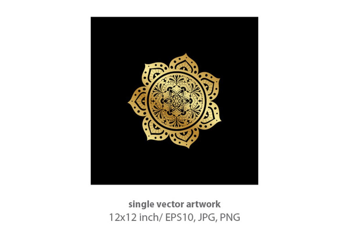 golden sun - single vector artwork example image 1