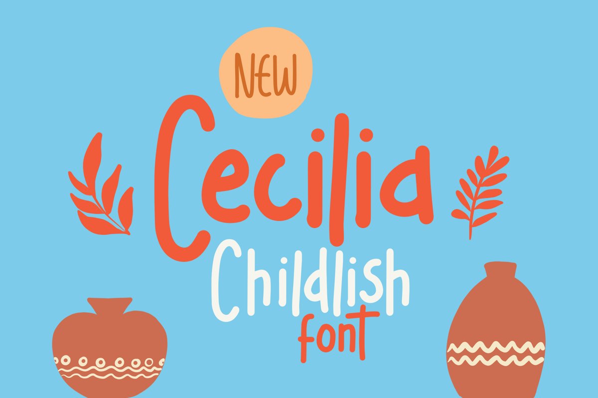 Cecilia - Childlish Fonts example image 1