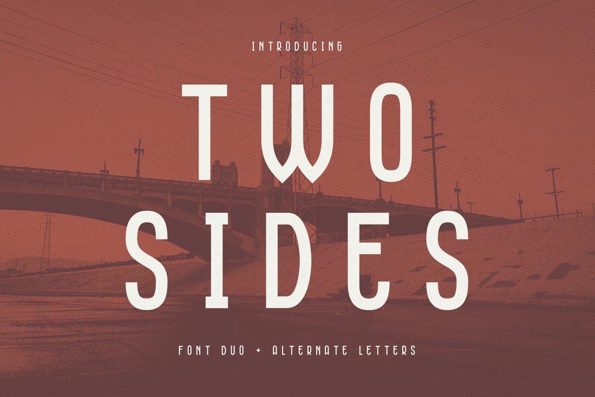 Two Sides - Font Duo example image 1
