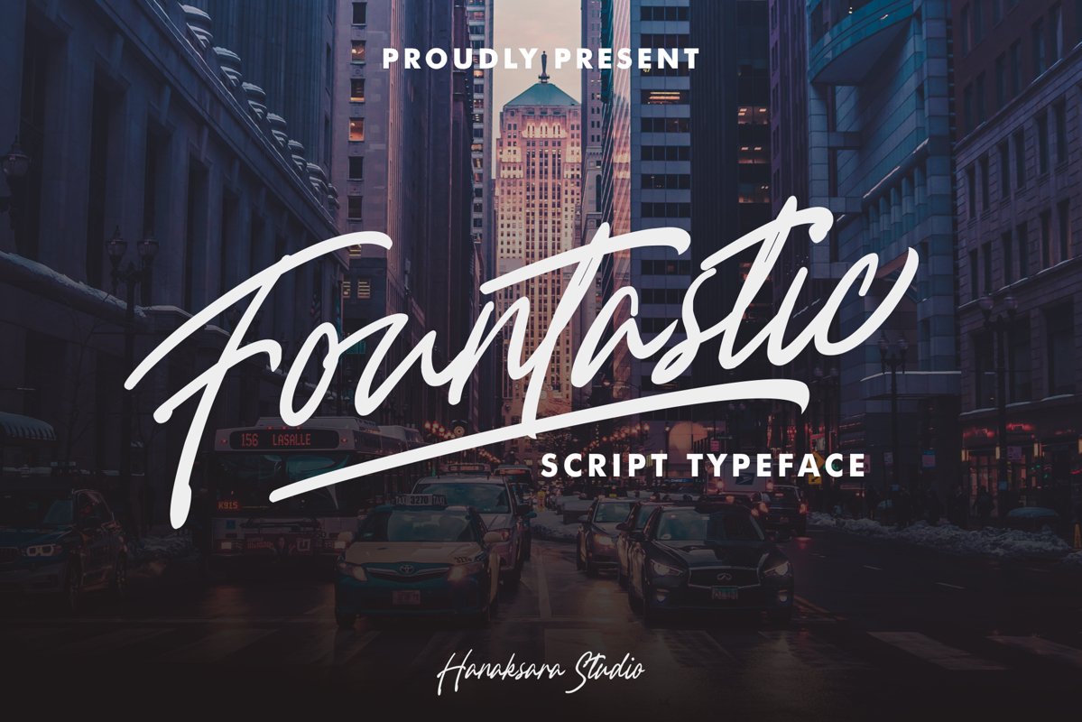 Fountastic Script Typeface example image 1