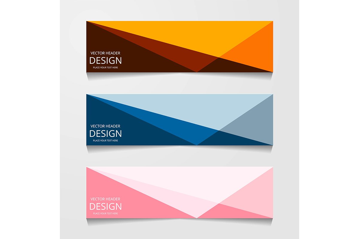 Vector design Banner background modern.Web template example image 1