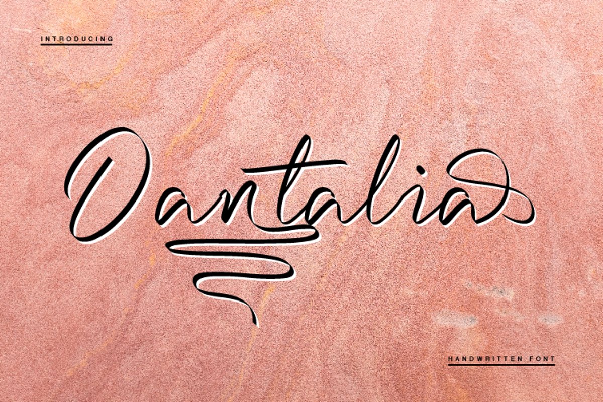 Dantalia - Handwritten Font example image 1