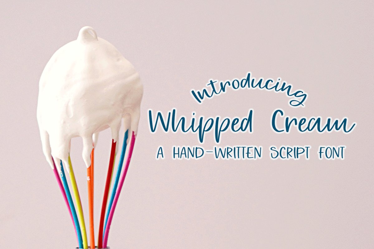 Whipped Cream - A Hand-Written Script Font example image 1