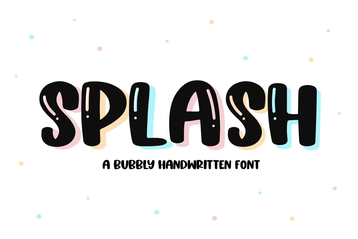 Splash - A Fun Handwritten Font example image 1