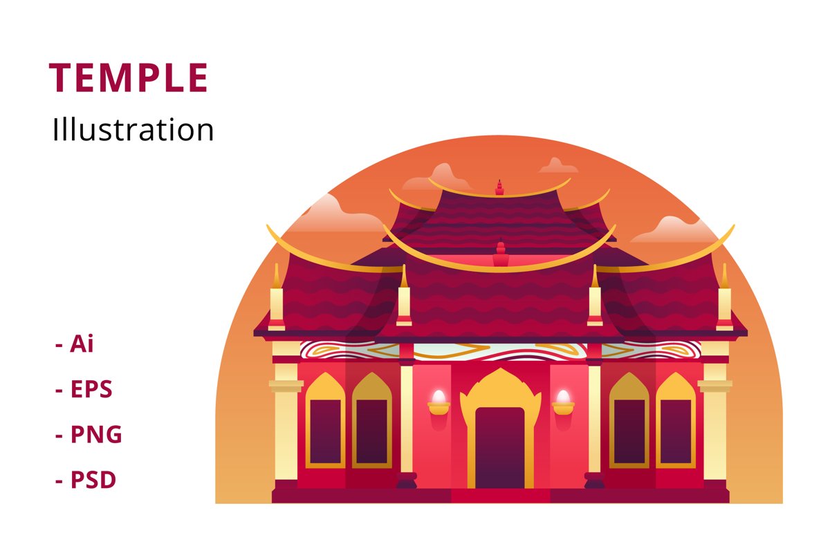 Temple Illustration example image 1