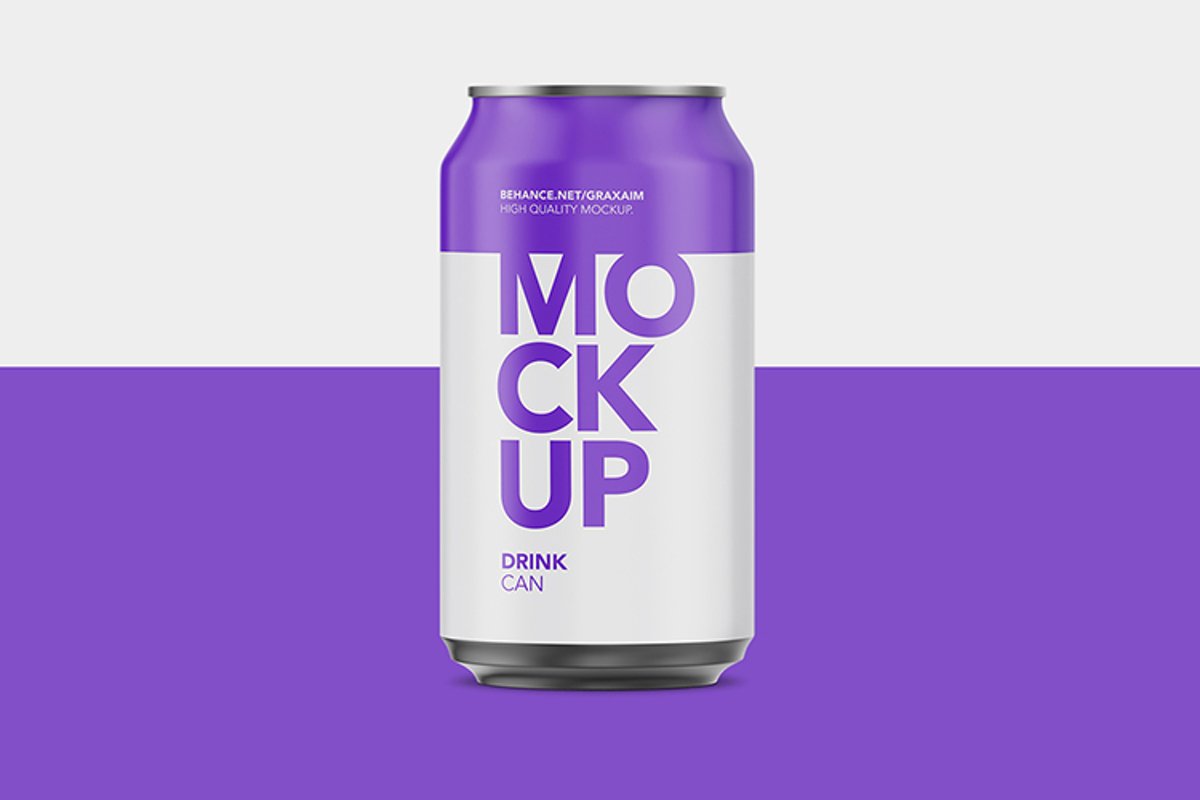 Matte Aluminium Can Mockup example image 1