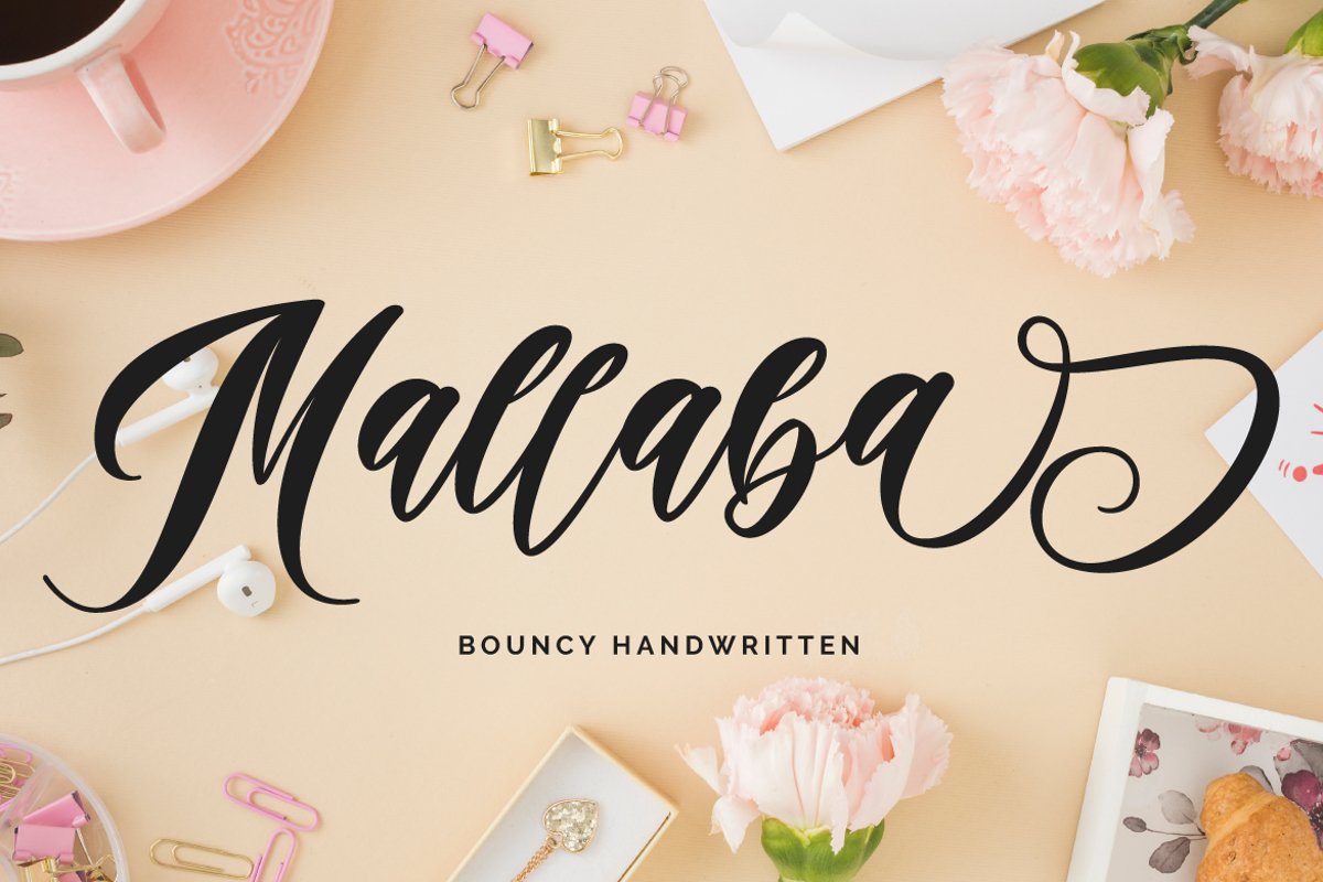 Mallaba - Bouncy Handwritten example image 1