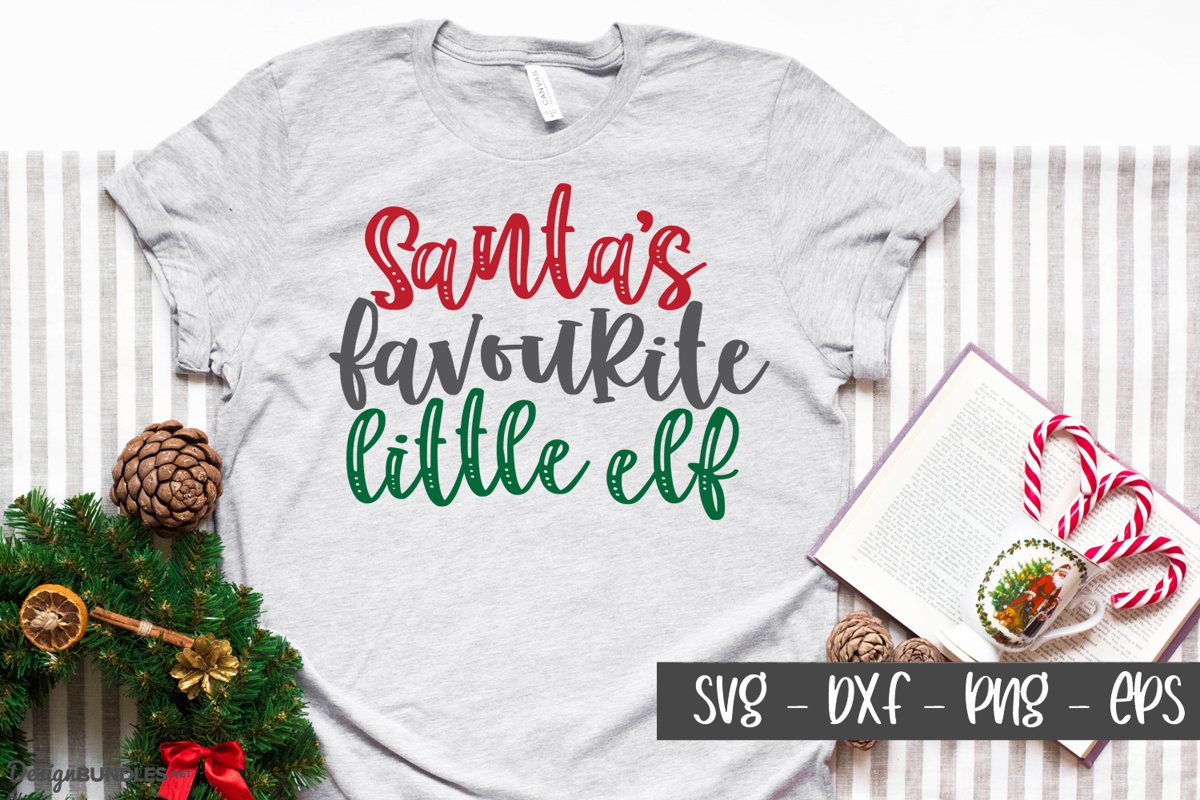 Santa's Favourite Elf - Christmas SVG example image 1