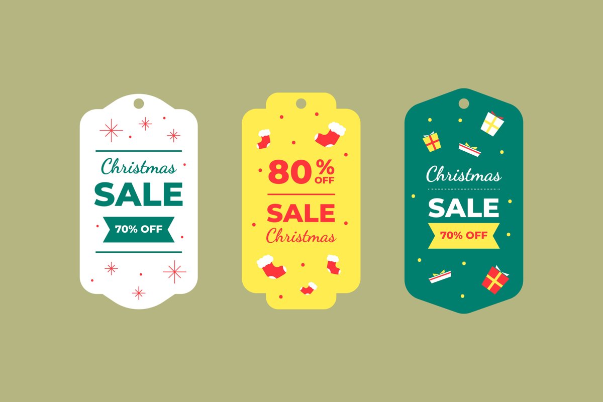 Christmas Sale Tag example image 1