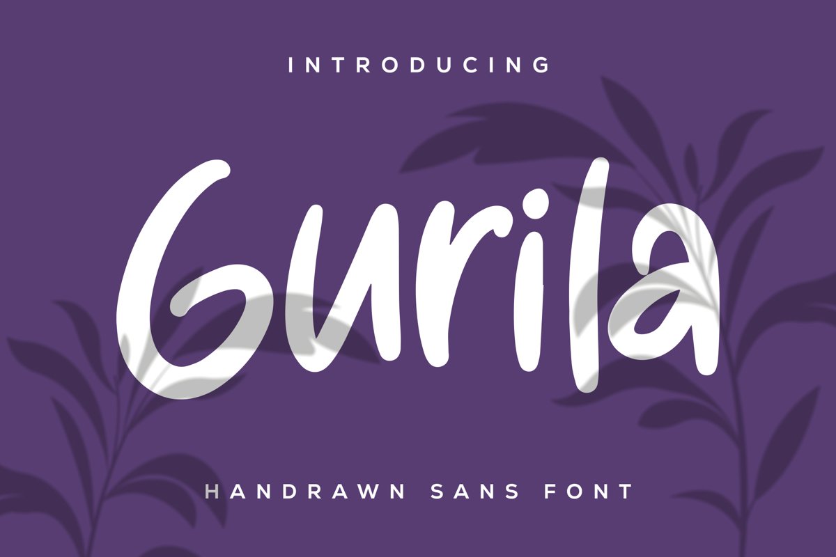 Gurila - Handrawn Sans Font example image 1