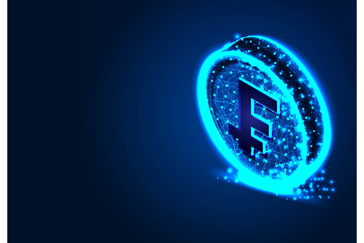 Franc coin, Business finance, Abstract Low poly Designs, fro example image 1