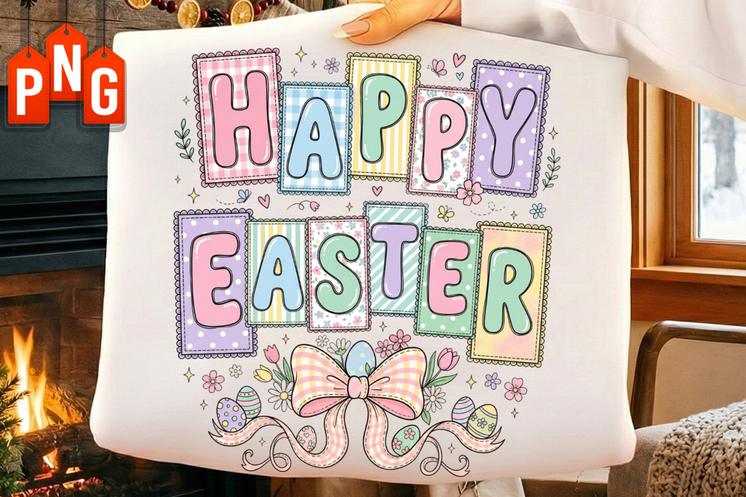 Easter Day PNG,Happy Easter Day Sublimation product image 1