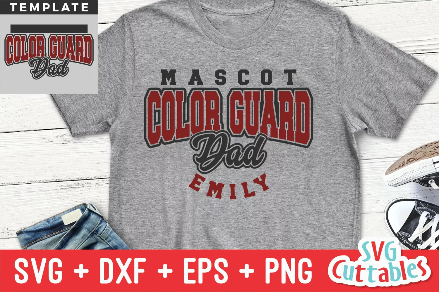 Color Guard SVG | Color Guard Template 0015 product image 1