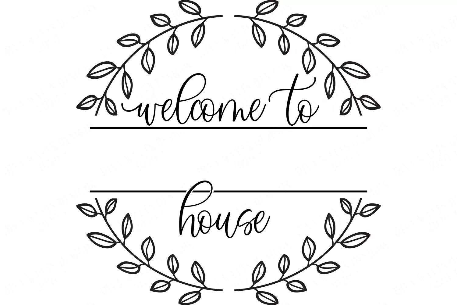 Welcome - Customize Me Design - SVG PNG JPG PDF product image 1