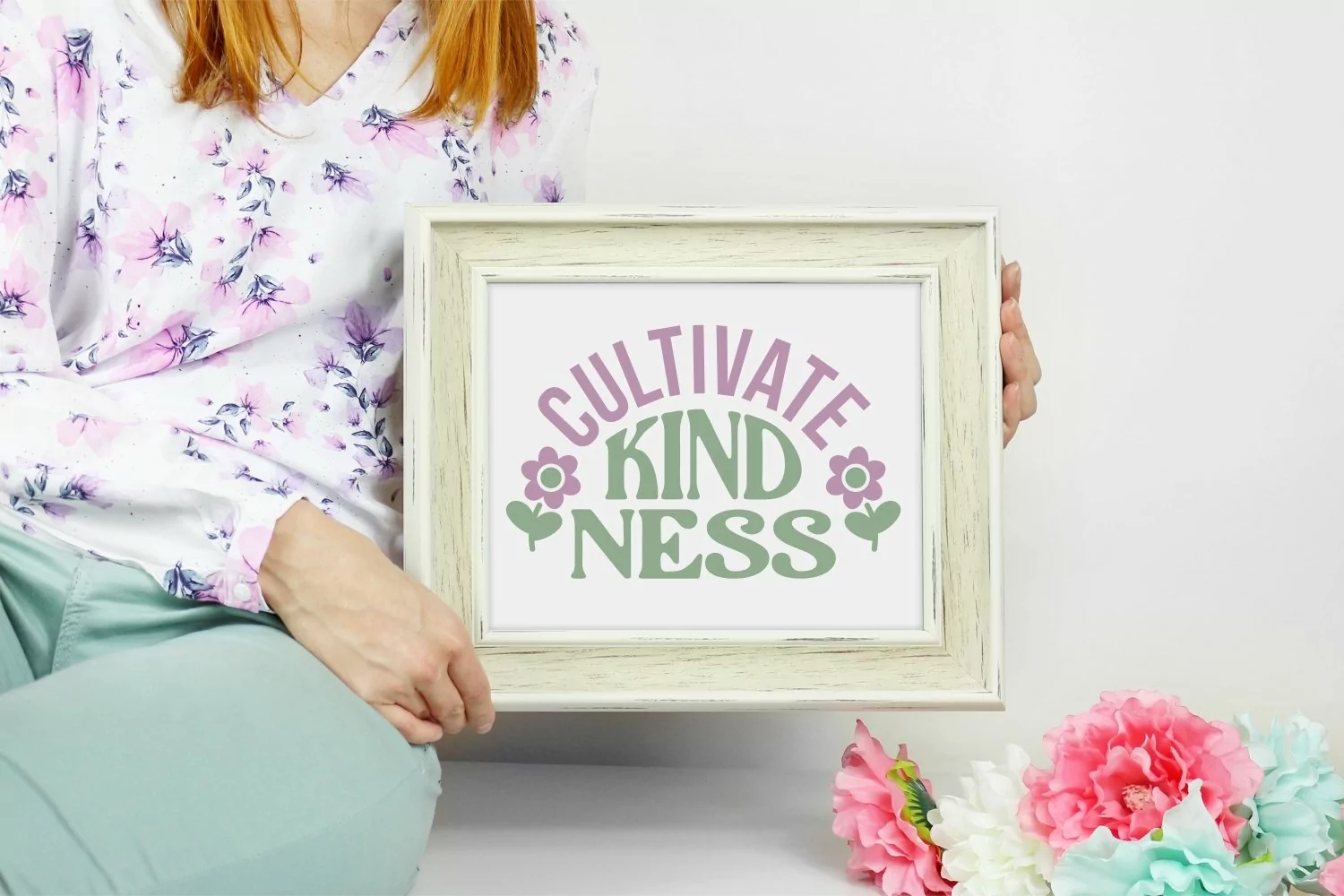 Cultivate Kindness positivity SVG design | retro kindness product image 1