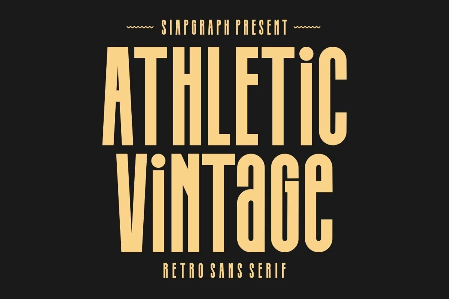 Athletic Vintage - Retro Sans Serif Font product image 1