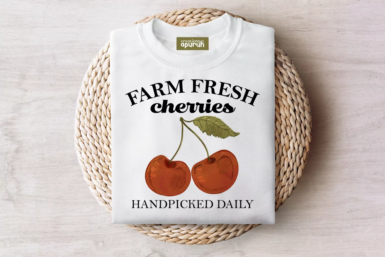 Farm Fresh Market's Vintage Fruit Tee Sublimation Design 01 product image 1