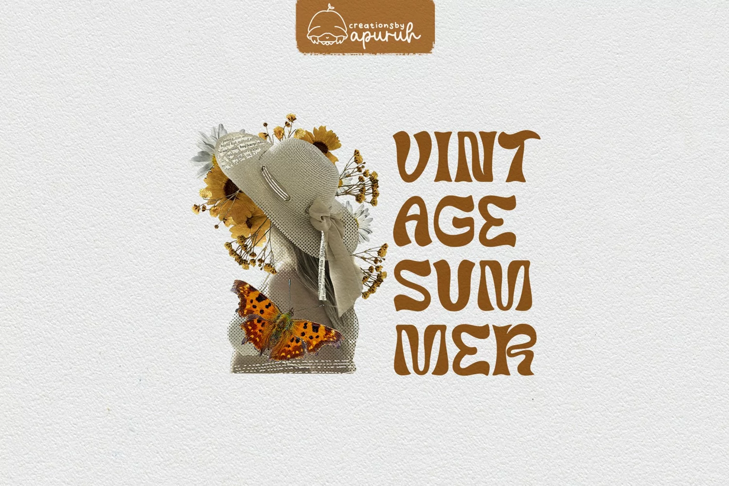 Vintage Summer Collage Sublimation 01 product image 1